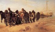 Ilya Repin Barge Haulers on the Volga oil painting picture wholesale